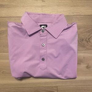 Men's FootJoy Lavender Purple Polo Golf Shirt XL